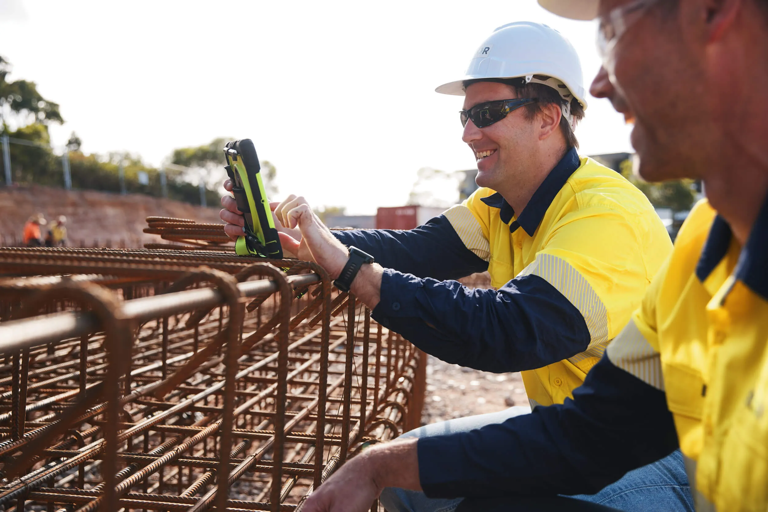 man at a construction site